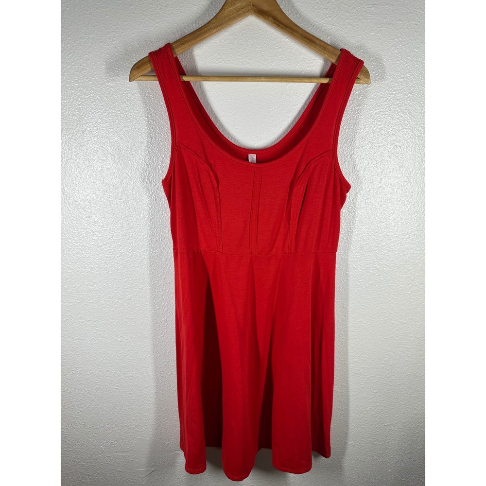 Xhilaration Dress Womens L Red Mini Sleeveless Fit & Flare Scoop Neck Casual